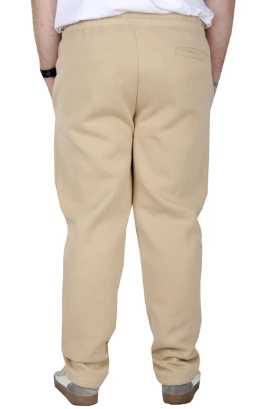 Mode XL Büyük Beden Erkek Eşofman Altı Classic 3 İp 11103 Bej - Resim 3