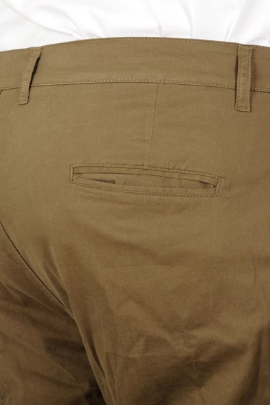 Mode XL Büyük Beden Erkek Pantolon Keten Milano 20850 Haki - 8