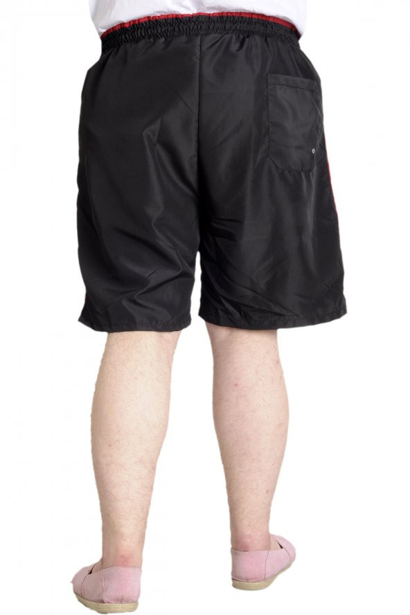 Mode XL Erkek Deniz Şortu SHIELD 23459 Siyah-Bordo - 4