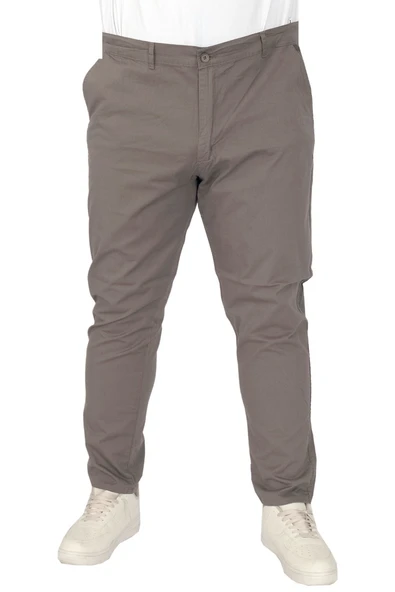 Mode XL Büyük Beden Erkek Pantolon Keten Milano 20850 Haki - 9