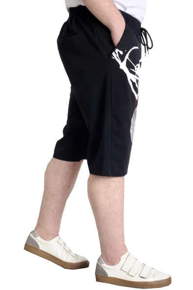 Mode XL Büyük Beden Kapri ART 23511 Lacivert - Resim 2