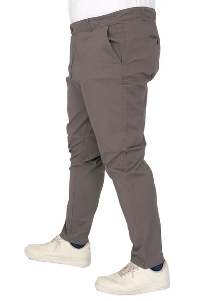 Mode XL Büyük Beden Erkek Pantolon Keten Milano 20850 Haki - 11