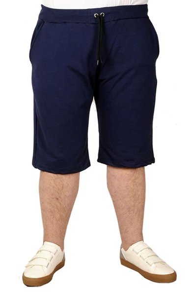 Mode XL Büyük Beden Erkek Kapri Straight Basic 20500 Indigo - 5