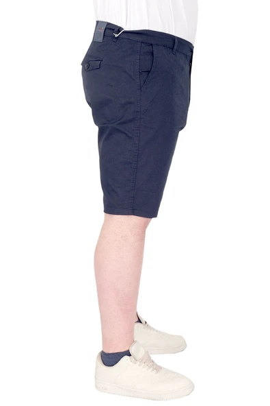 Mode XL Büyük Beden Erkek Kapri Yancep Nice Classic 21402 Lacivert - 10