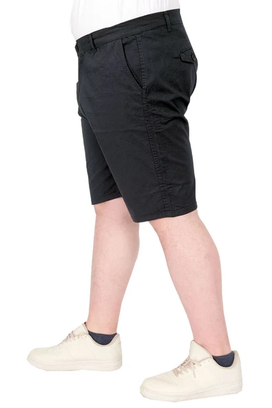 Mode XL Büyük Beden Erkek Kapri Yancep Nice Classic 21402 Lacivert - 11