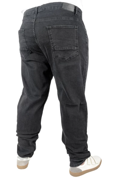 Mode XL Büyük Beden Erkek Pantolon Kot Black 21920 Füme - Resim 2