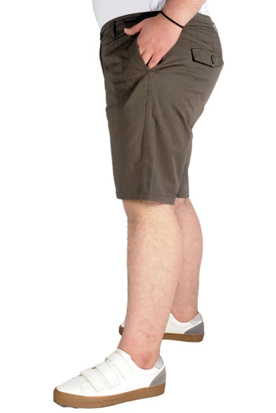 Mode XL Büyük Beden Erkek Kapri Yancep Nice Classic 21402 Haki - 2