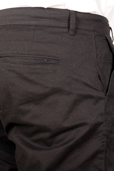 Mode XL Büyük Beden Erkek Pantolon Keten Milano  20850 Siyah - 3