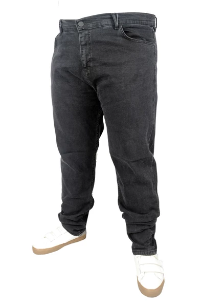Mode XL Büyük Beden Erkek Pantolon Kot Black 21920 Füme ürün görseli 1