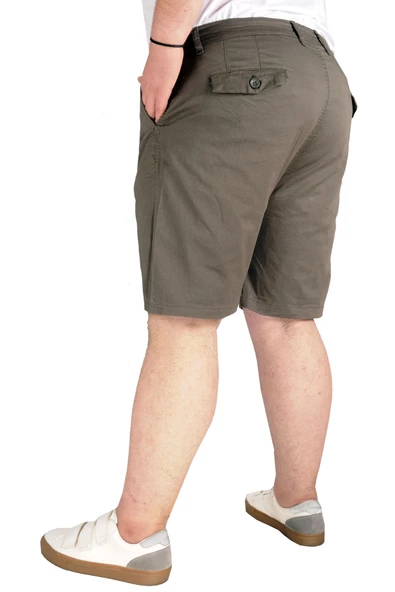 Mode XL Büyük Beden Erkek Kapri Yancep Nice Classic 21402 Haki - 8