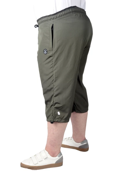 Mode XL Büyük Beden Erkek Deniz Şortu Long 21450 Haki - 5