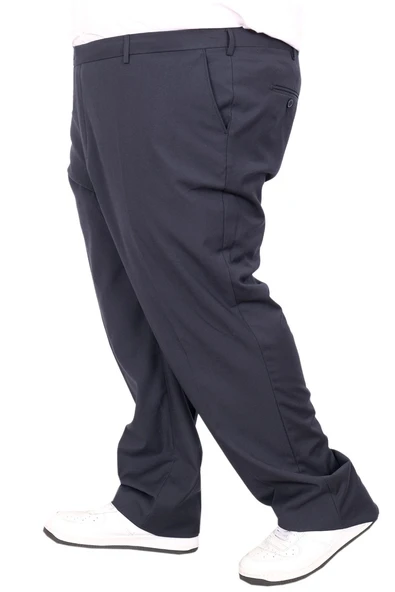 Mode XL Buyuk Beden Erkek Kumaş Pantolon Superior 21024 Lacivert - Resim 12