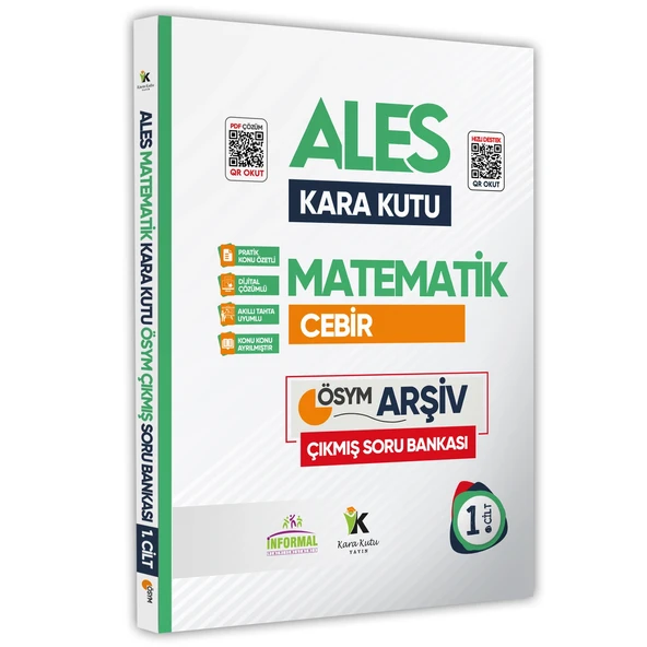 ALES Matematik Kara Kutu 1.ve 2.Cilt Konu Özetli D.Çözümlü ÖSYM Soru Bankası SET PAKET - 2