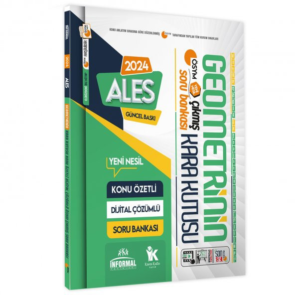 ALES Matematik TEK KİTAP ve Geometrinin Kara Kutusu Konu Ö.D.Çözümlü Çıkmış Soru Bankası Seti - 3