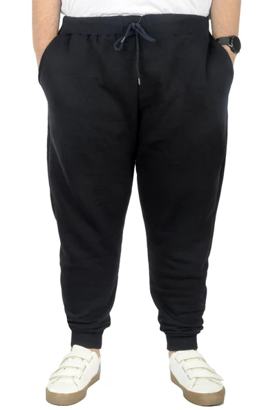 Mode XL Büyük Beden Erkek Esofman Altı 3ip 20583 Lacivert - Resim 4