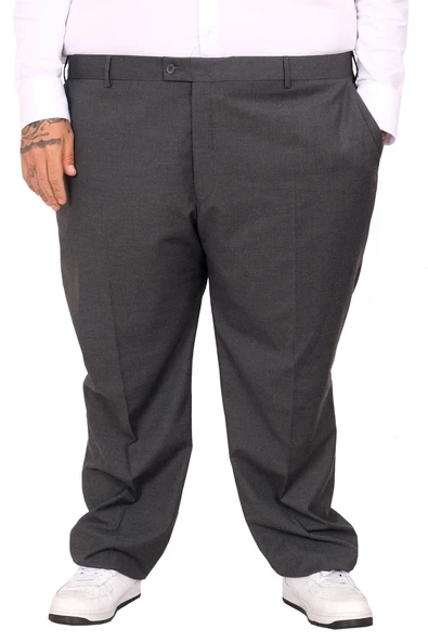 Mode XL Buyuk Beden Erkek Kumaş Pantolon Superior 21024 Antrasit - 11