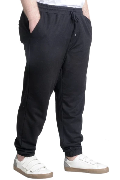 Mode XL Eşofman Altı Lastikli Paça Waffle 23501 Siyah - 2