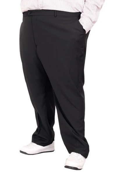 Mode XL Buyuk Beden Erkek Kumaş Pantolon Superior 21024 Siyah - 12