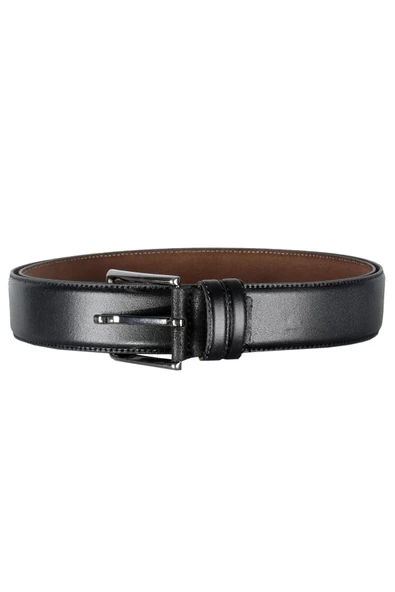Mode XL Kemer 4 cm Düz Double Deri 4078 Siyah - 2