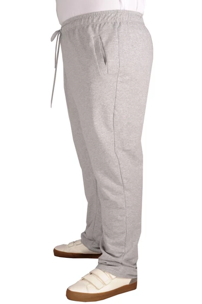 Mode XL Büyük Beden Erkek Esofman Altı Recycle 2 İp B11106 Gri - Resim 6