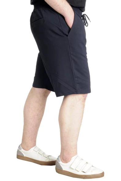 Mode XL Büyük Beden Erkek Kapri Yandan Cep MULINE 20501 Lacivert - 3