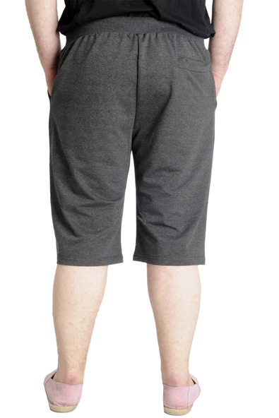 Mode XL Büyük Beden Erkek Kapri Straight Basic 20500 Antramelanj - 4