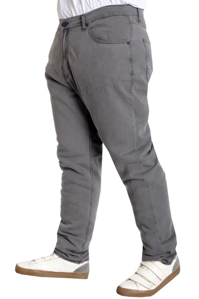 Mode XL Erkek Kot Pantolon Klasik FOCUS 23921 Gri - 2