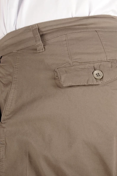 Mode XL Büyük Beden Erkek Kapri Yancep Nice Classic 21402 Toprak - Resim 4