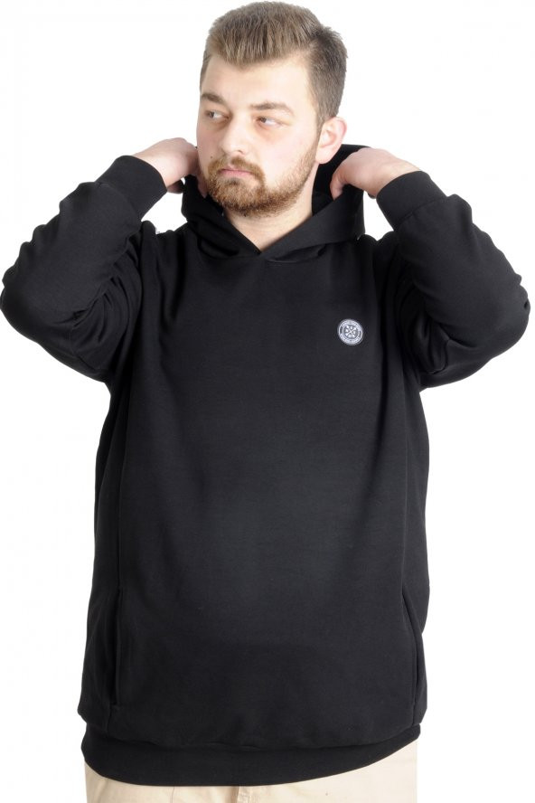 Mode XL Erkek Sweat Kapşon Kuplu 21500 Siyah - 2