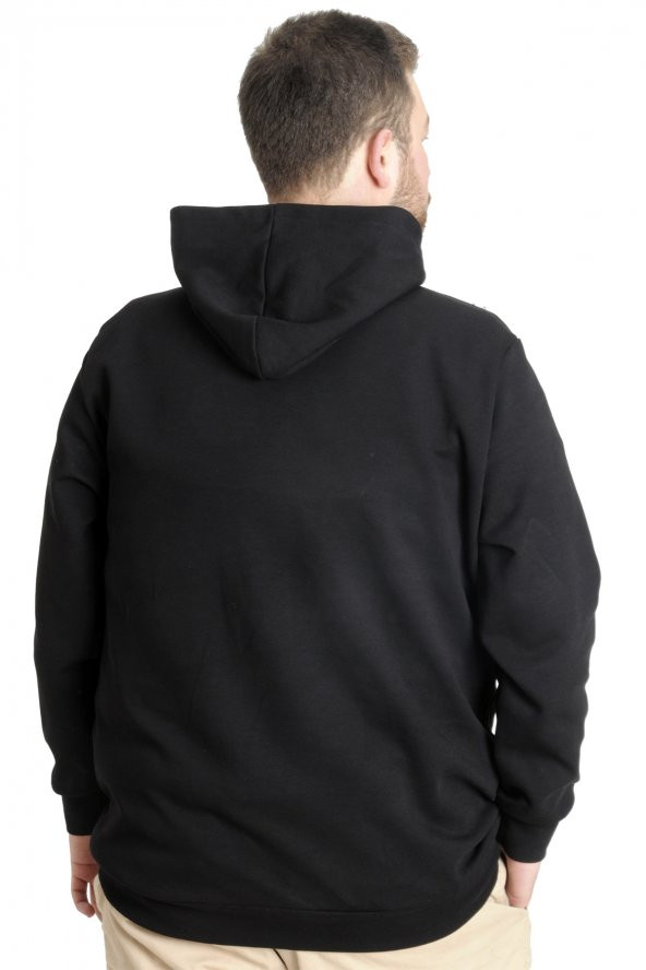 Mode XL Erkek Sweat Kapşon Kuplu 21500 Siyah - 3