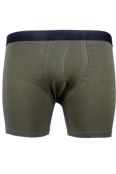 Mode XL Buyuk Beden Erkek Likra Boxer 6350 Haki - 2