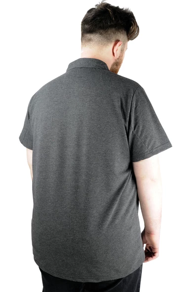 Mode XL Erkek Polo T shirt Polo Mode Club 22330 Antrasit - 2