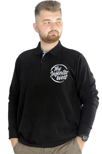 Mode XL Erkek Sweatshirt  Polo Selanik İnfinite 22441 Siyah ürün görseli