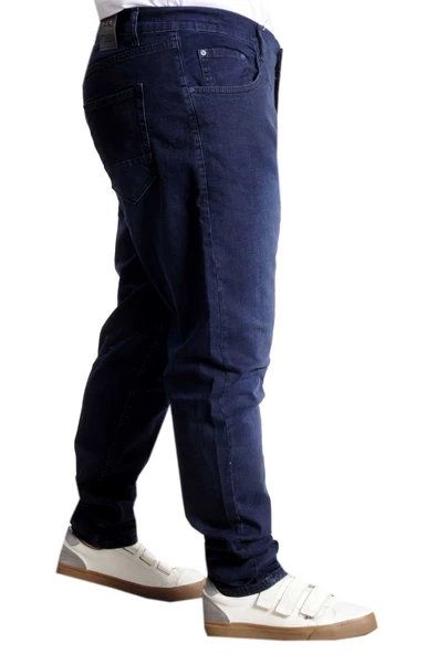 Mode XL Büyük Beden Erkek Kot Pantolon Klasik Armina 23903 Lacivert - 3