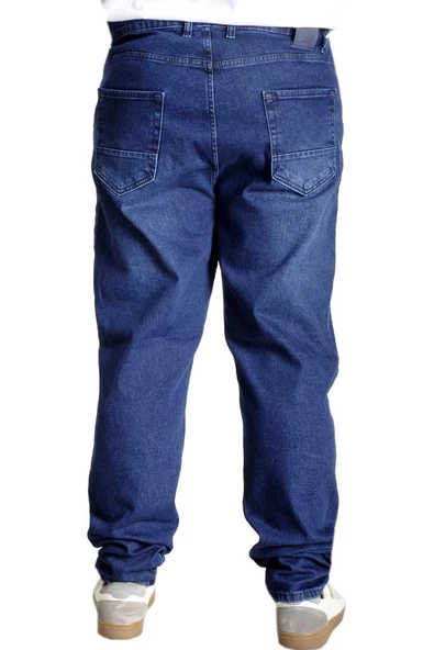 Mode XL Büyük Beden Erkek Kot Pantolon Klasik Pure Star 23907 Mavi - 2