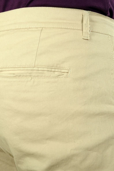 Mode XL Büyük Beden Erkek Pantolon Keten Milano 20850 Bej - 4