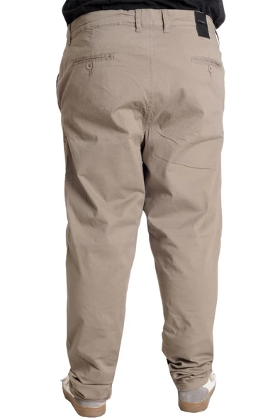 Mode XL Büyük Beden Erkek Pantolon Keten Milano 20850 Bej - 12