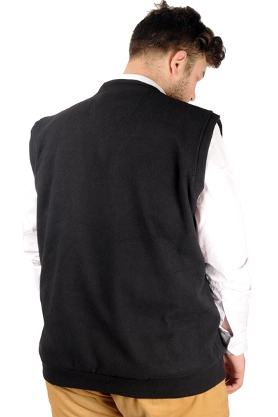 Mode XL Erkek Süveter Recycle Selanik B21543 Siyah - 5