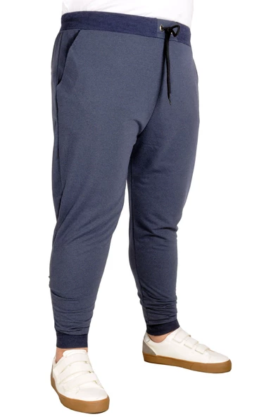 Mode XL Büyük Beden Recycle Eşofman Altı DarPaça B20507 İndigo ürün görseli