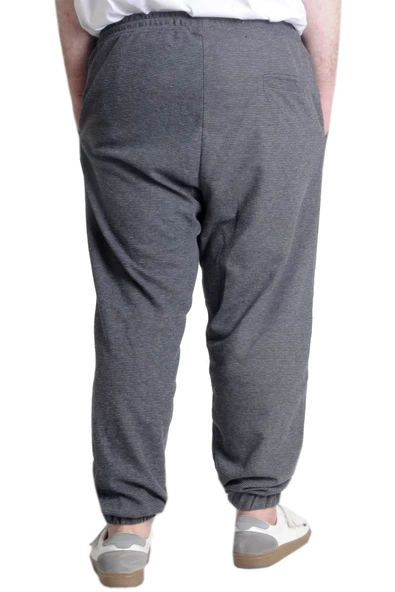 Mode XL Eşofman Altı Lastikli Paça Waffle 23501 Antramelanj - Resim 4