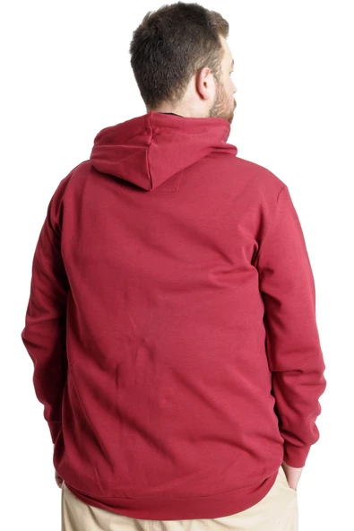 Mode XL Erkek Hırka Kapson Fermuarlı Steel Interlock 21600 Bordo - 6