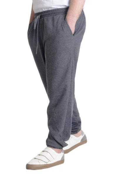 Mode XL Eşofman Altı Lastikli Paça Waffle 23501 Antramelanj - Resim 3