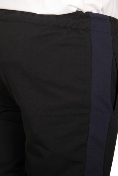 Mode XL Büyük Beden Eşofman Altı Recycle Lastikli  B21012 Siyah - 3