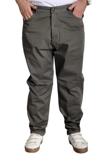 Mode XL Erkek Pantolon Keten Milano Klasik 20902 Haki ürün görseli 1