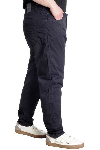 Mode XL Erkek Pantolon Keten Neptun Klasik 20902 Lacivert - 2