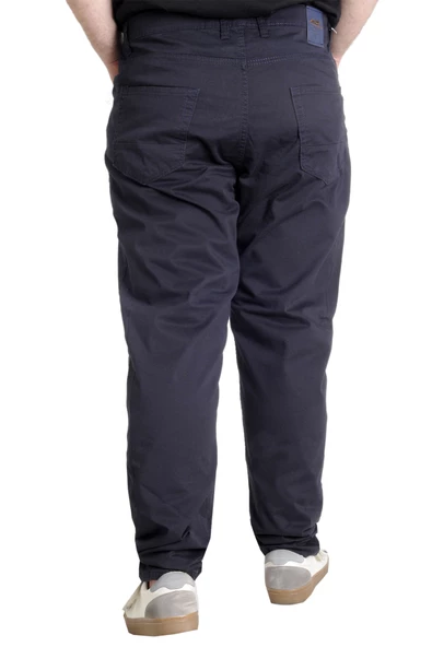 Mode XL Erkek Pantolon Keten Neptun Klasik 20902 Lacivert - 4