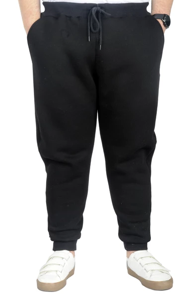 Mode XL Büyük Beden Erkek Esofman Altı 3ip 20583 Siyah - Resim 4