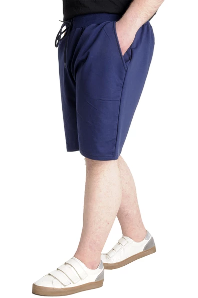 Mode XL Büyük Beden Erkek Kapri Yandan Cep MULINE 20501 İndigo - 2