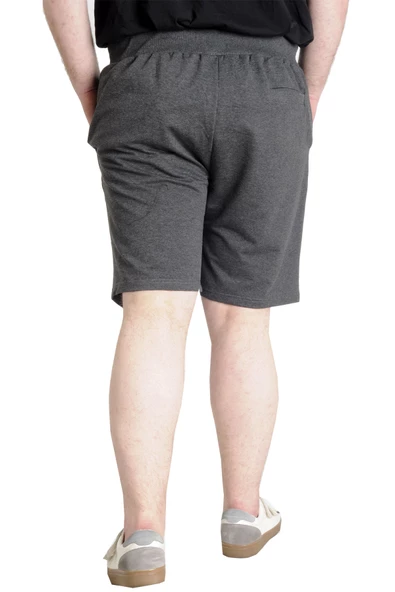 Mode XL Büyük Beden Erkek Kapri Yandan Cep MULINE 20501 Antramelanj - 4