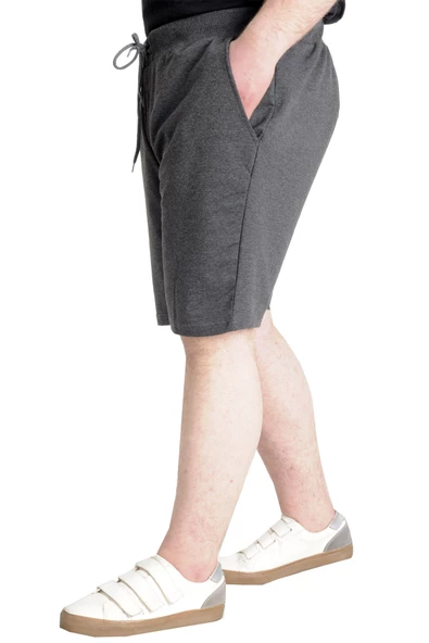 Mode XL Büyük Beden Erkek Kapri Yandan Cep MULINE 20501 Antramelanj - 2